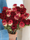 Load image into Gallery viewer, 20-Stem Real Dried Rose Flower Bouquet