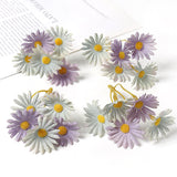 Load image into Gallery viewer, 5 Stem Bunch Silk Daisy Flower Heads Pack 30