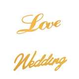 Load image into Gallery viewer, Golden Acrylic Wedding LOVE Decorative Letters