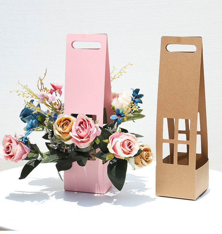 Lot de 10 boîtes d'emballage pour bouquet de fleurs