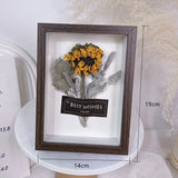 Load image into Gallery viewer, Real Dried Flower Photo Frame Stand (14x19cm)