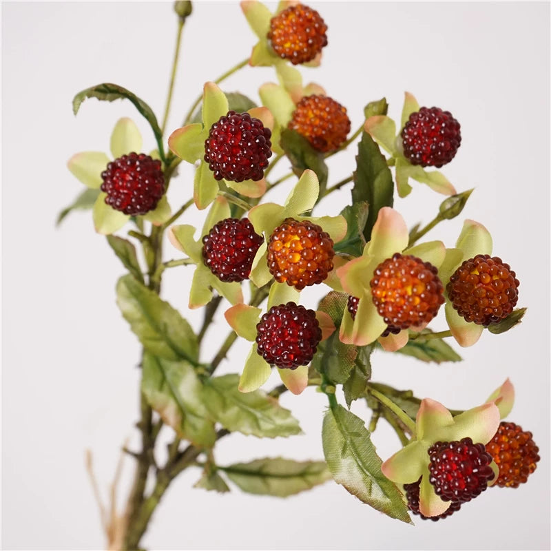 18" Artificial Raspberry Stem Bundle