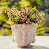 Load image into Gallery viewer, Unique Buddha Head Resin Planter