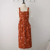 Load image into Gallery viewer, Floral Leaf Printing Apron for Women