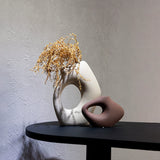 Load image into Gallery viewer, Wabi-Sabi Inspired Ceramic Art Vase