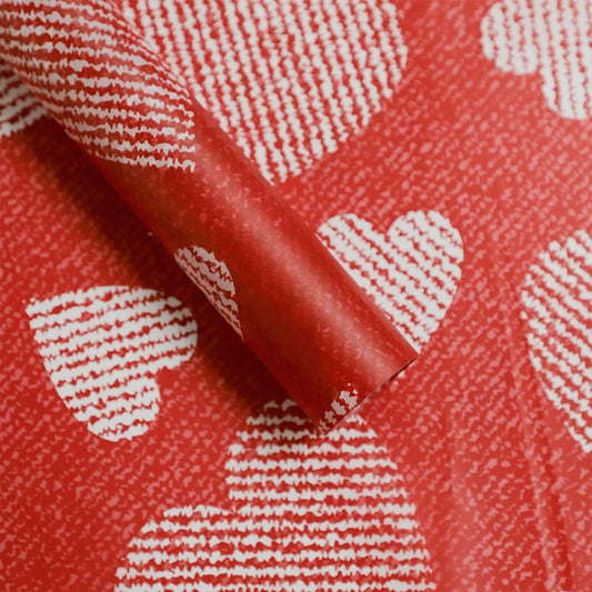 20pcs Heart Pattern Flower Wrap Paper (58x58cm)