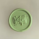 Load image into Gallery viewer, 30Pcs Green Floral Wax Seal Stickers