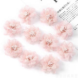 Load image into Gallery viewer, 4cm Organza Fabric Flower Heads Pack 30