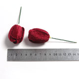 Load image into Gallery viewer, 3.5cm Velvet Tulips Flowers for Crafting Pack 10