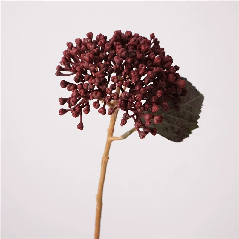 15" Artificial Autumn Hydrangea Berry Stem