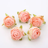 Load image into Gallery viewer, Silk Rose Flower Heads with Burned Edges Pack 30