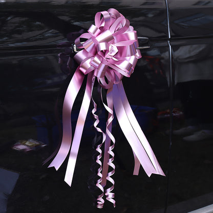 8" Large Pull Ribbon Bows for Wedding Car Pack 10