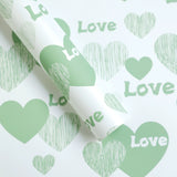 Load image into Gallery viewer, 20pcs Valentine&#39;s Day Heart Print Wrap Paper (58x58cm)