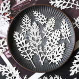 Load image into Gallery viewer, 50 Pcs Dried Pressed Silver Ragwort Leaves