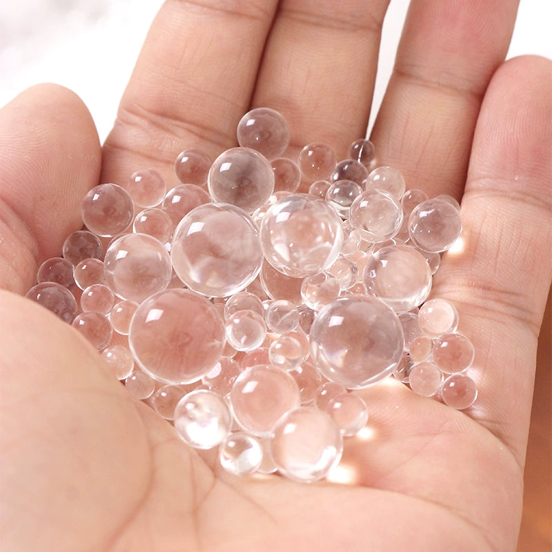 Hole-free Clear Acrylic Beads 200g