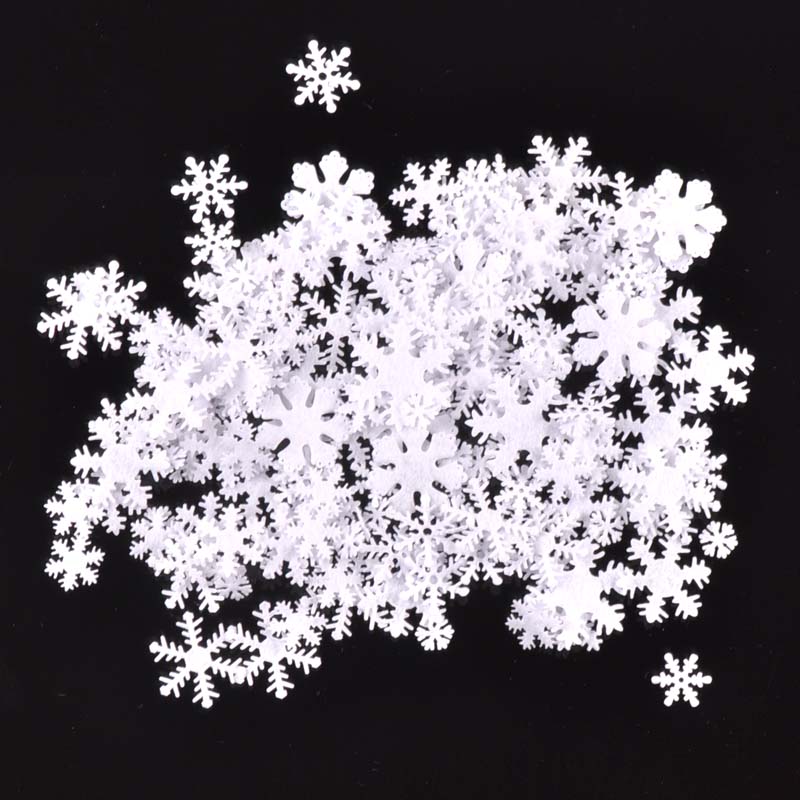 100 flocons de neige en tissu non tissé pour loisirs créatifs
