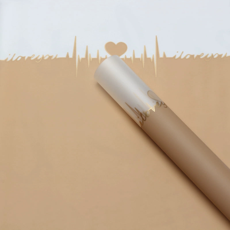 20pcs Heartbeat Frosted Cellophane Wrap (57x57cm)