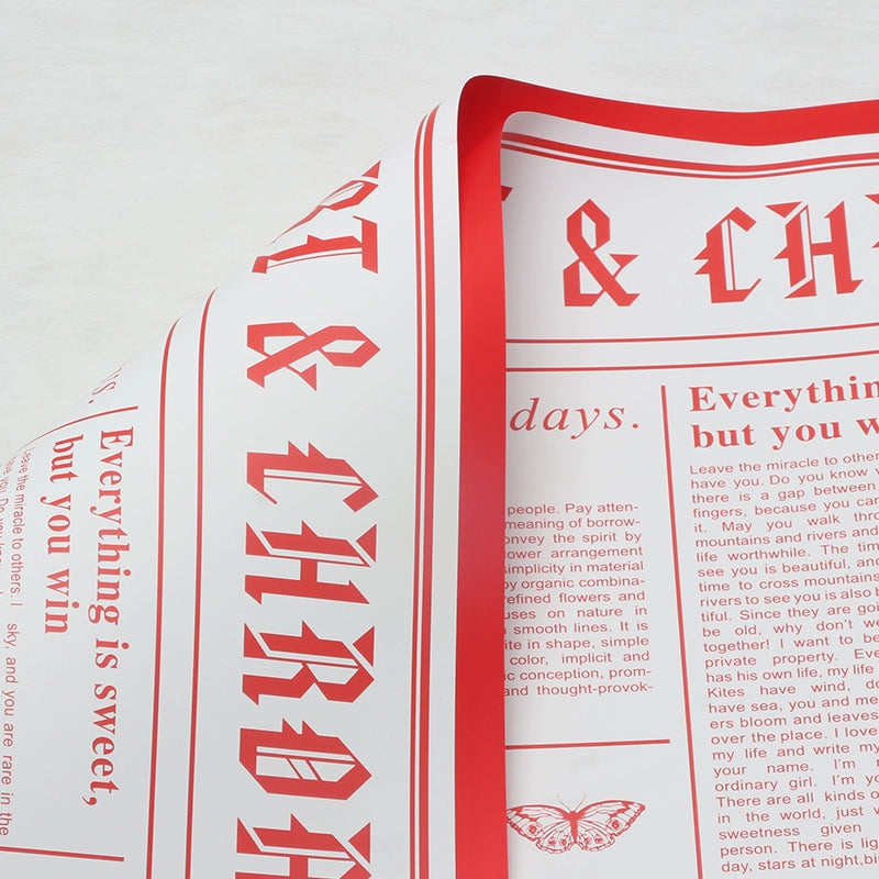 20pcs Vintage Newspaper Bouquet Paper (57x57cm)