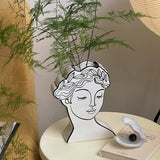 Load image into Gallery viewer, Modern Goddess Ceramic Face Vase