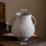Load image into Gallery viewer, Rustic Textured Ceramic Vase with Handles