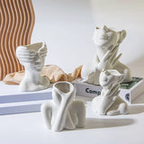 Load image into Gallery viewer, Modern Abstract Face Ceramic Vase