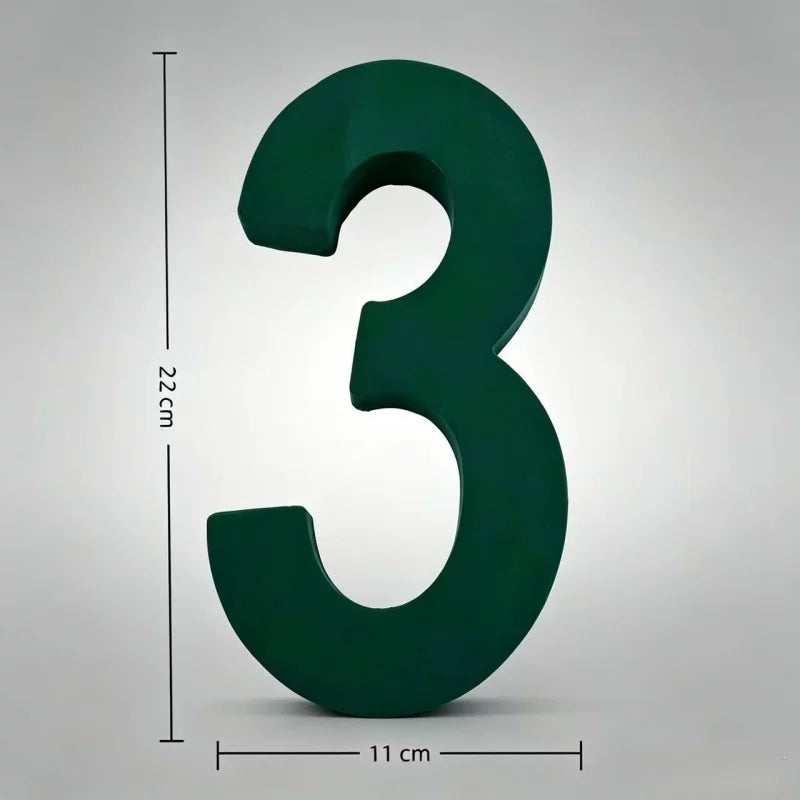 Compact 3D Number Floral Foam