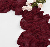 Load image into Gallery viewer, Pleated Table Runner Cloth for Weddings