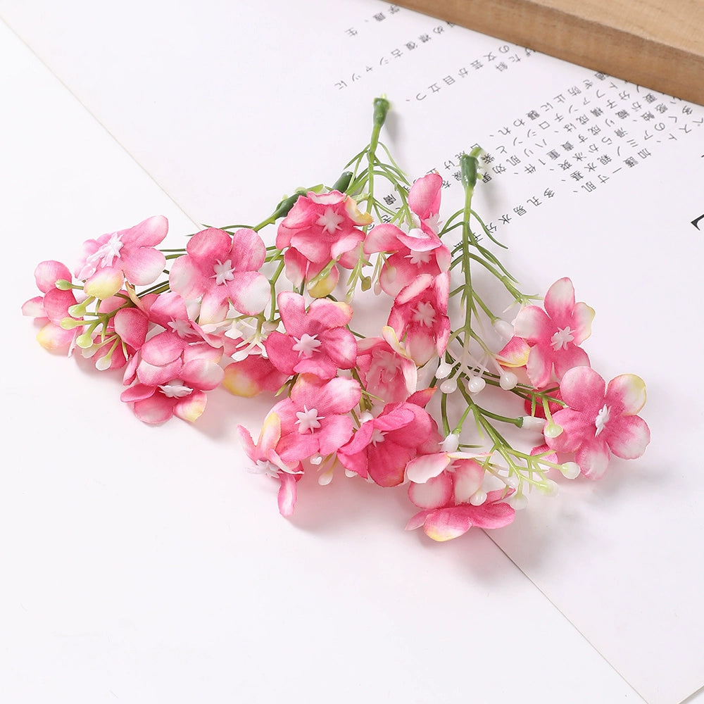8cm Silk Hydrangea Flower Heads Pack 30
