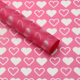 Load image into Gallery viewer, 20pcs Heart Patterned Bouquet Cellophane Wrap (57x57cm)