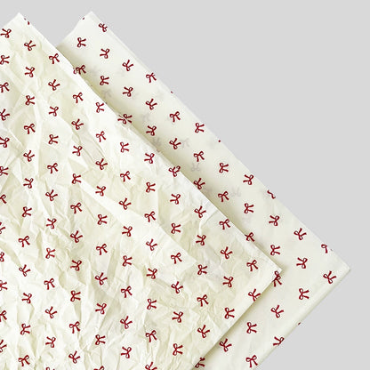20ps Bow Printed Flower Tissue Paper (50x70cm)