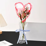 Load image into Gallery viewer, 50pcs Heart Print Clear Bouquet Sleeves Bags