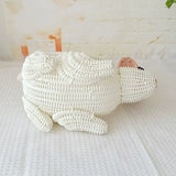 Load image into Gallery viewer, Handwoven Bunny Rattan Basket