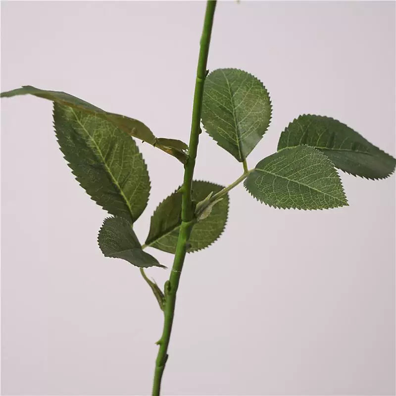 26" Real Touch White Crown Rose Stem