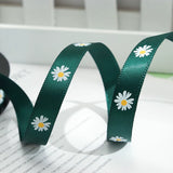 Load image into Gallery viewer, Daisy Printed Silk Ribbon (1cmx45Yd)