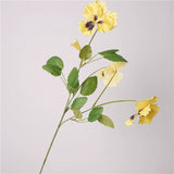 Load image into Gallery viewer, 3-Head Artificial Pansy Floral Spray (70cm)