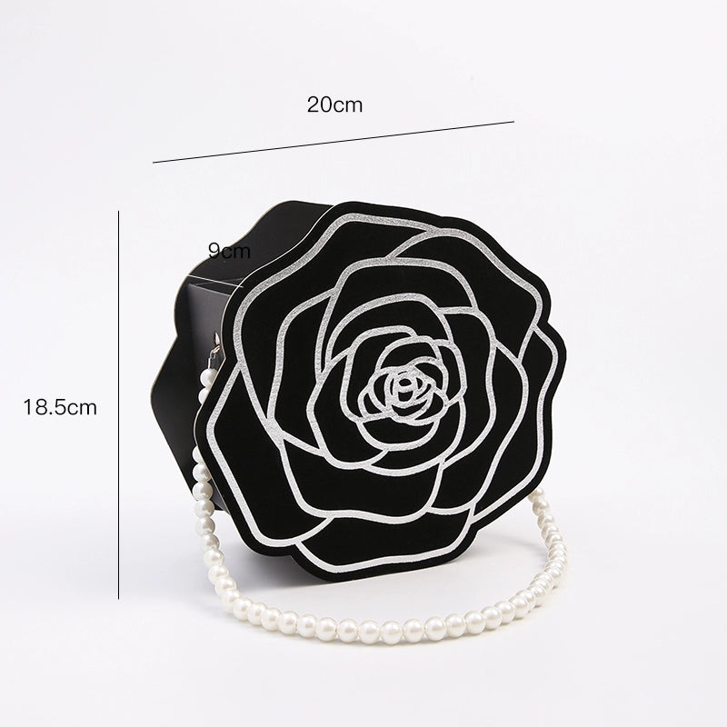 Camellia Pearl Handle Floral Gift Box