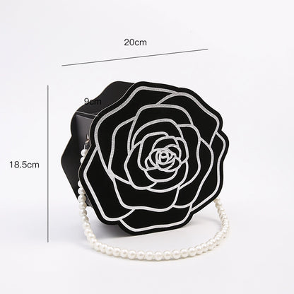 Camellia Pearl Handle Floral Gift Box