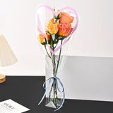 Load image into Gallery viewer, 50pcs Heart Print Clear Bouquet Sleeves Bags