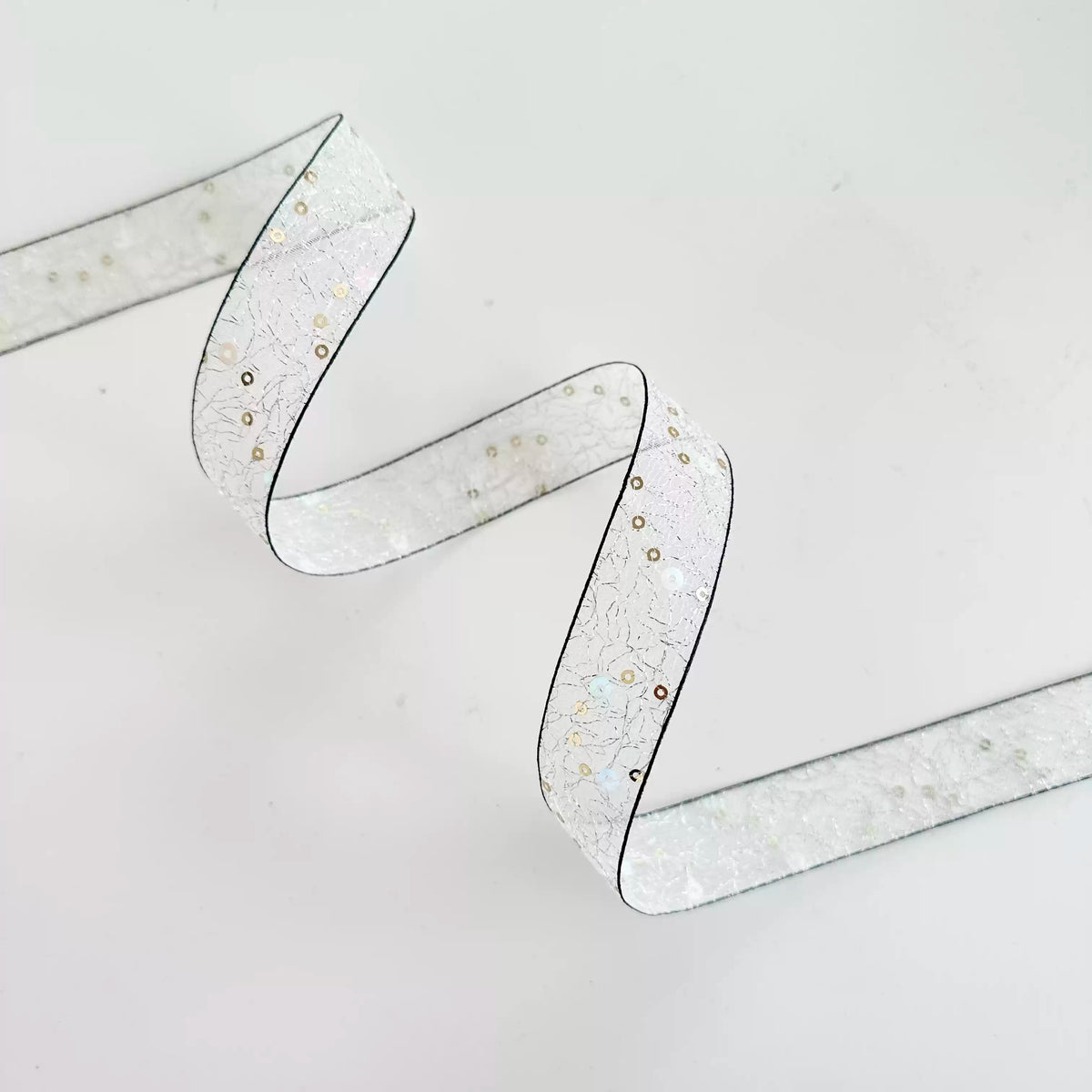 Ruban de fleuriste scintillant à paillettes (2,5 cm x 9,1 m)
