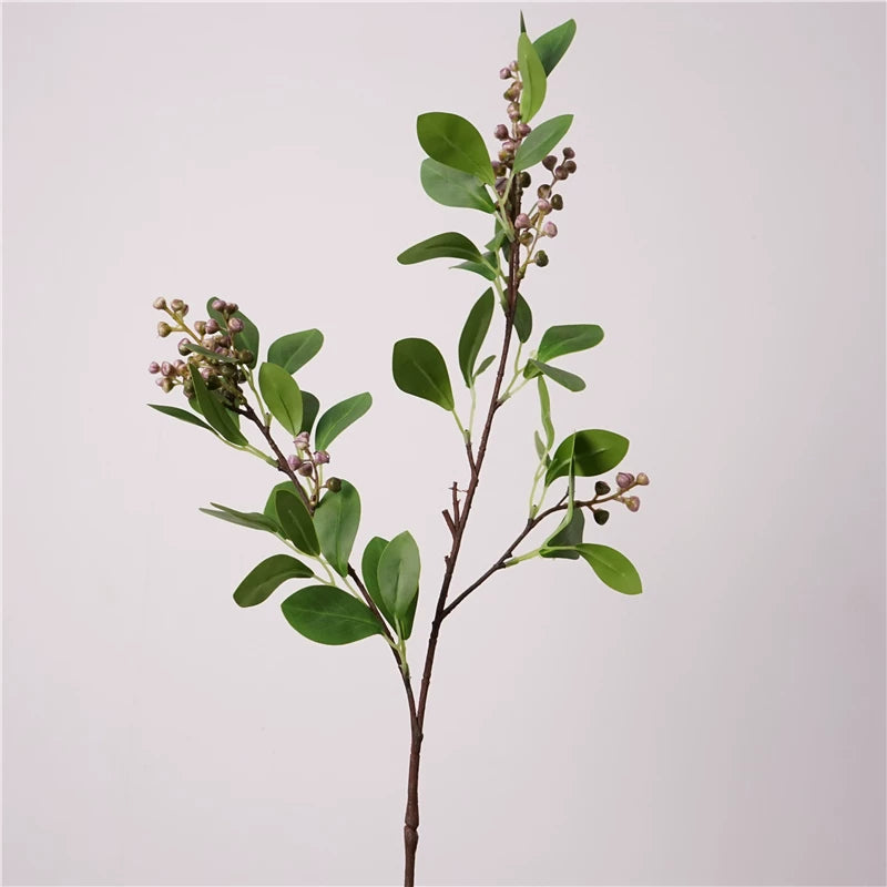 30" Real Touch Artificial Berry Foliage Stem