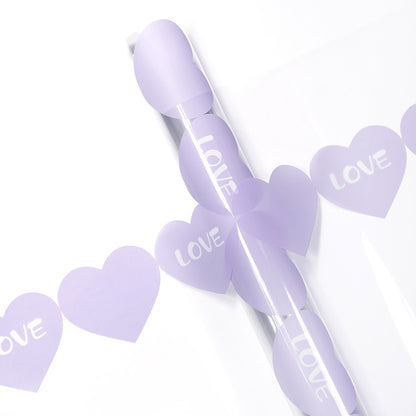 20 feuilles de papier cadeau cellophane transparent LOVE (58x58 cm)