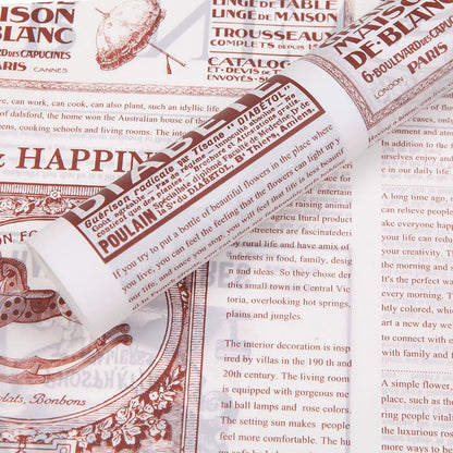 20pcs Newspaper Print Cellophane Wrap (58x58cm)