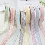 Load image into Gallery viewer, Embossed Double Face Floral Ribbon (25mmx10Yd)