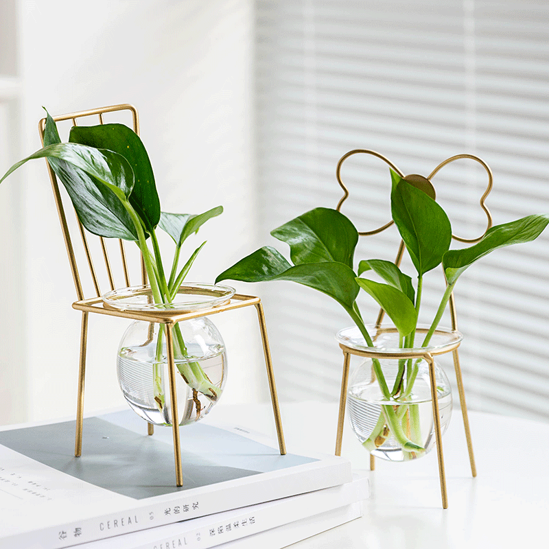 hydroponic vase plants Chair-Shaped Hydroponic Plant Vase