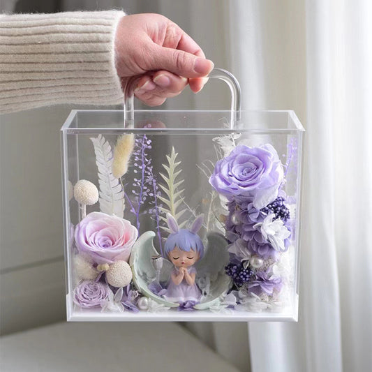 Small Suitcase Shaped Acrylic Gift Box