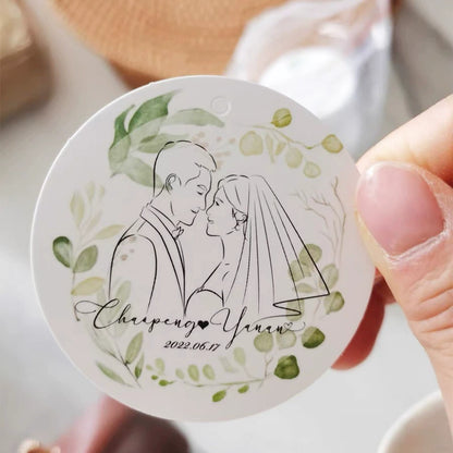 Customized Round Gift Tags 5x5cm Set of 50