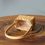 Load image into Gallery viewer, Mini Square Wood Chip Flower Basket (Set of 2)
