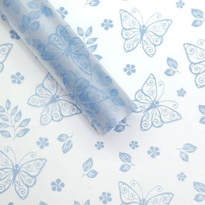 20pcs Frosted Butterfly Cellophane Wrap (58x58cm)