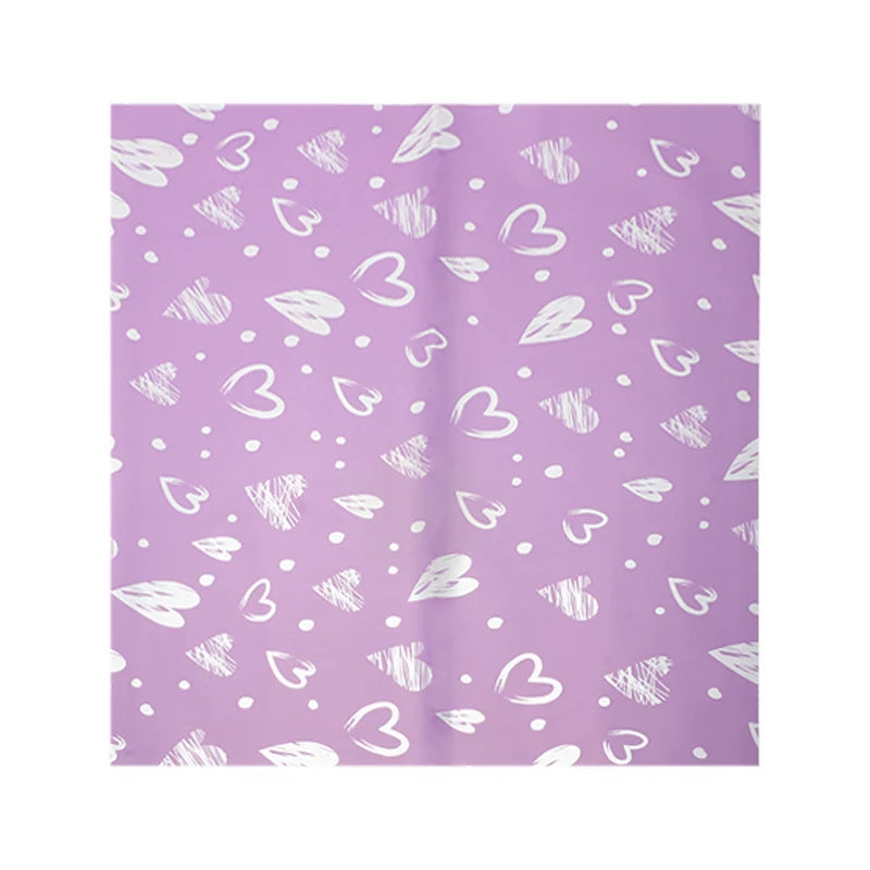 20pcs Heart Pattern Bouquet Wrap Paper (57x57cm)