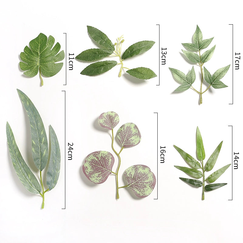 20 pièces de feuillage artificiel réaliste pour loisirs créatifs